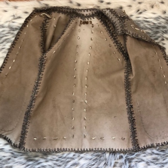 Handmade leather jacket, EUC - Picture 3 of 5